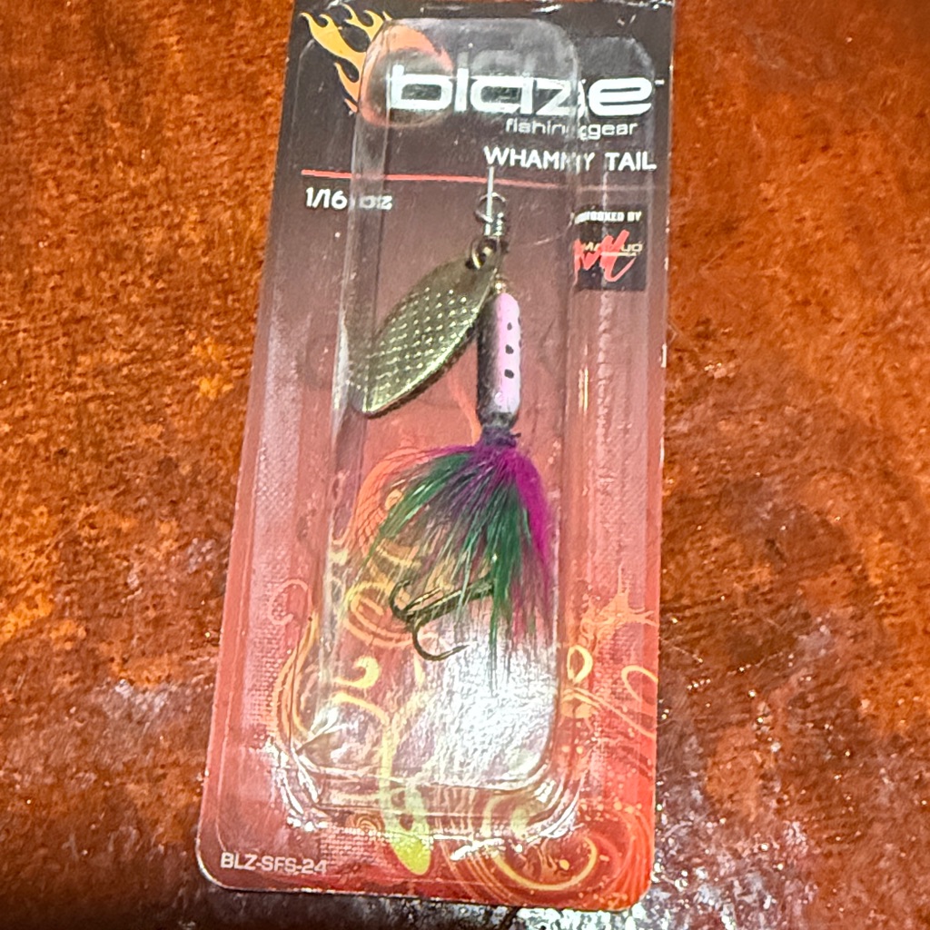 Whammy Tail Fishing Lure - Purple And Gold